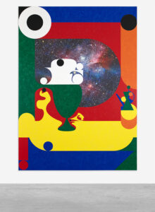 Ad Minoliti (b. 1980, Argentina) Space Cat Cafe #3, 2022 Acrylic on canvas
