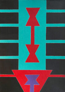 Rubem Valentim (b. 1922, Brazil; d. 1991, Brazil) Emblema, 1986 Acrylic on canvas