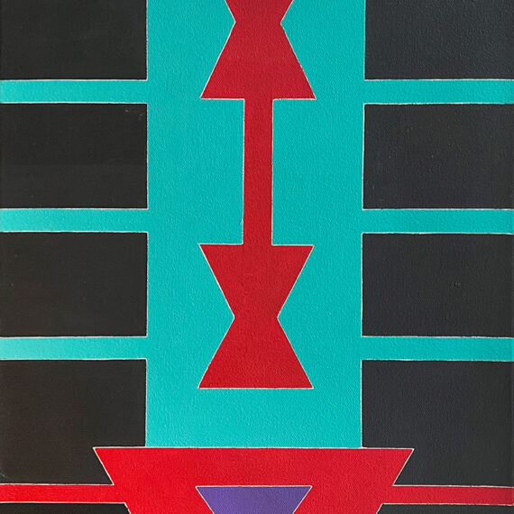 Rubem Valentim (b. 1922, Brazil; d. 1991, Brazil) Emblema, 1986 Acrylic on canvas