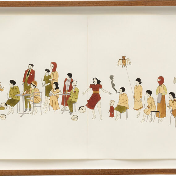 Marcel Dzama (b. 1974, Canada) Untitled, 2005 Ink and watercolor on paper