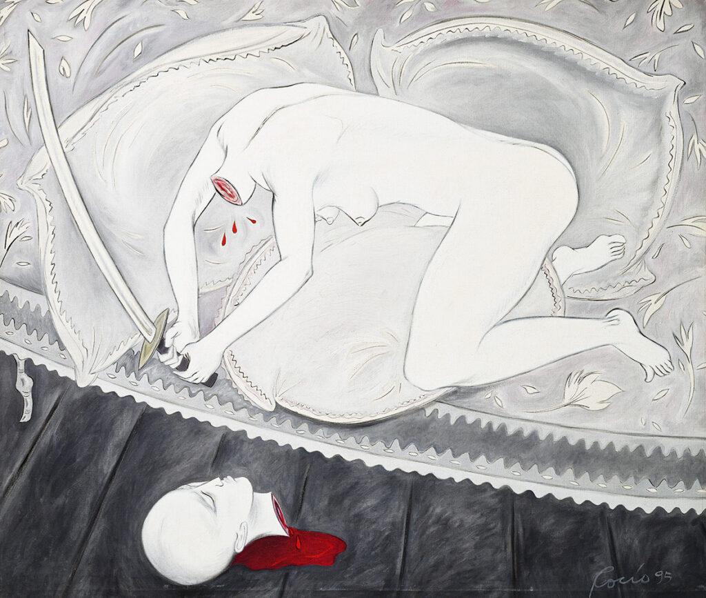 Rocío García (b. 1955, Cuba) Geisha Samurai from the series Geishas, 1995 Oil on canvas