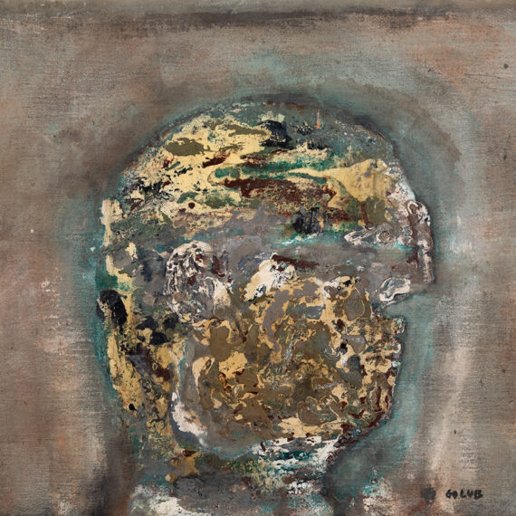 Leon Golub (b. 1922, United States; d. 2004, United States) Head XXX VIII, 1959 Oil on canvas