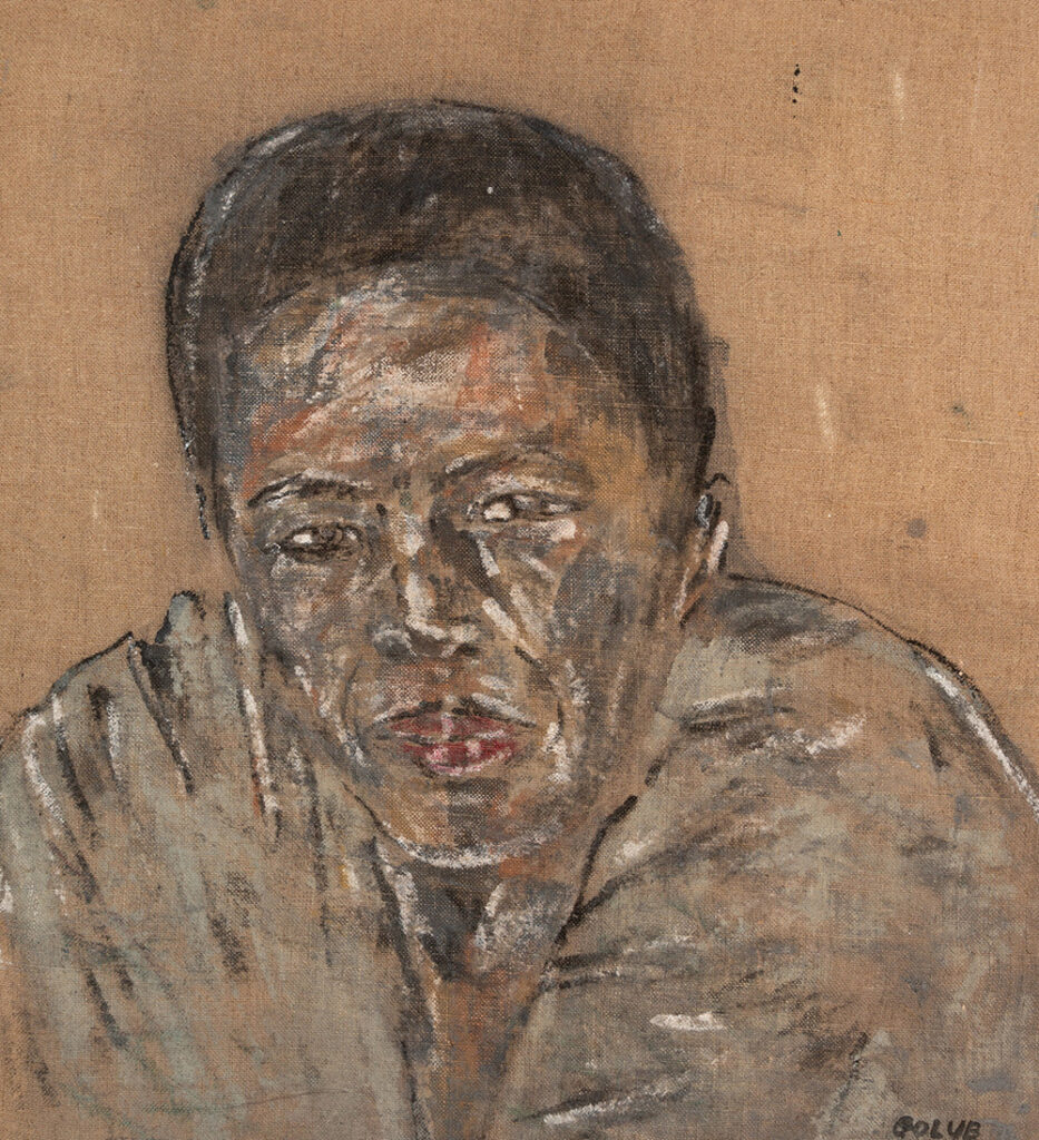 Leon Golub (b. 1922, United States; d. 2004, United States) Vietnamese Woman II, 1976 Acrylic on burlap