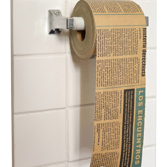 Wilfredo Prieto b. 1978, Sancti Spíritus, Cuba; lives in Havana, Cuba Papel periódico, 2001 Newspaper and ceramic tile