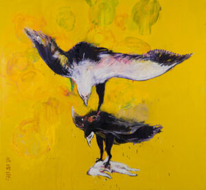 Carlos Quintana b. 1966, Havana, Cuba; lives in Miami, United States Siempre hay un águila más grande que tú, 2015–18 Oil on canvas