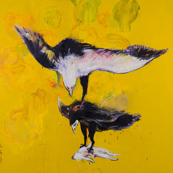 Carlos Quintana b. 1966, Havana, Cuba; lives in Miami, United States Siempre hay un águila más grande que tú, 2015–18 Oil on canvas