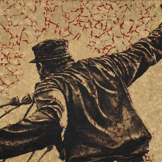 José Ángel Toirac b. 1966, Guantánamo, Cuba; lives in Havana, Cuba Pantocrator, 2012 Oil and gold leaf on canvas