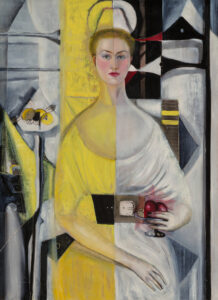 Agustín Fernández b. 1928, Havana, Cuba; d. 2006, New York, United States Portrait of Lydia Pla de Osuna, 1954 Oil on canvasPortrait of Lydia Pla de Osuna, 1954 Oil on canvas