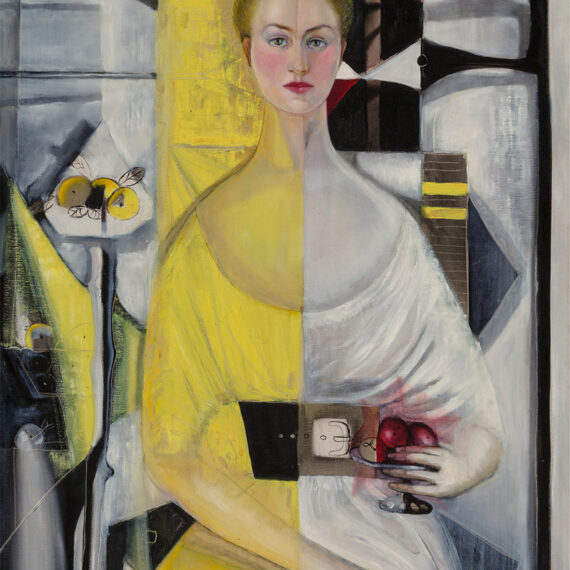 Agustín Fernández b. 1928, Havana, Cuba; d. 2006, New York, United States Portrait of Lydia Pla de Osuna, 1954 Oil on canvasPortrait of Lydia Pla de Osuna, 1954 Oil on canvas