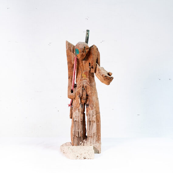 Luis Manuel Otero Alcántara b. 1987, Cuba From the series Los héroes no pesan, 2011 Mixed media and burnt wood