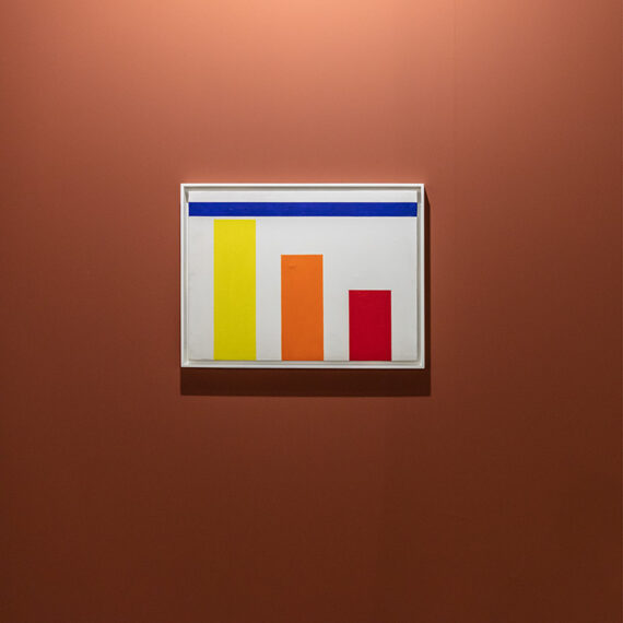 Waldo Balart b. 1931, Banes, Cuba; lives in Madrid, Spain Warm Colors Trilogy, 1979, from the series Non-empty Sets; Group: Modular Language Acrylic on canvas