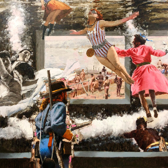 Ariel Cabrera Montejo b. 1982, Camagüey, Cuba; lives in Union City, United States Inmersión 3, 2020 Oil on canvas