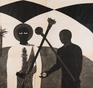 Belkis Ayón b. 1967, d. 1999, Havana, Cuba Fragmento de La Consagración II, 1991 Collagraph on woven paper