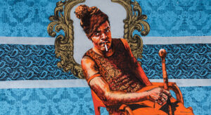 Bambo Sibiya b. 1986, South Africa Unganibiza uTepa, 2017 Acrylic and charcoal on canvas