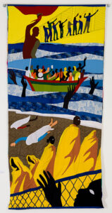 Christopher Myers b. 1974, United States Nation of Refugees, 2017 Appliqué fabric