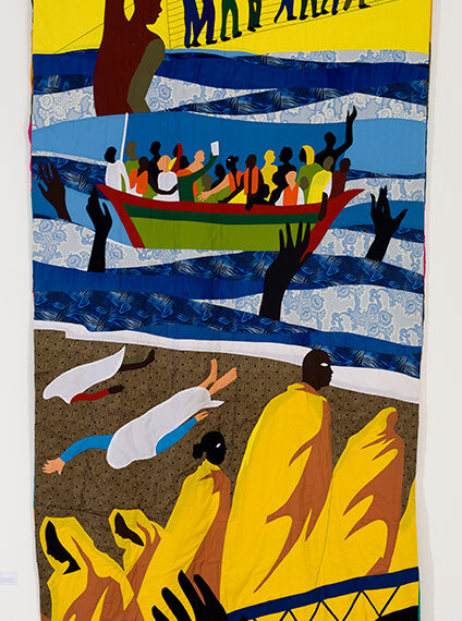 Christopher Myers b. 1974, United States Nation of Refugees, 2017 Appliqué fabric