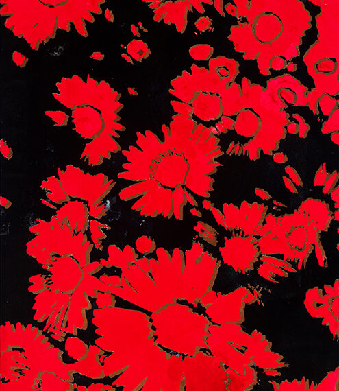 Kendell Geers b. 1968, South Africa Les Fleurs du mal 15460, 2019 Acrylic on canvas