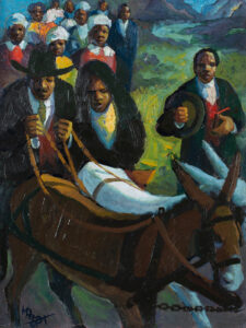 George Pemba b. 1912–2001, South Africa The Funeral, 1968 Oil on canvas
