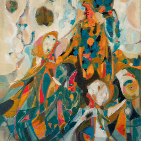 Ibou Diouf b. 1941–2017, Senegal Les Poètes, 1974 Oil on canvas