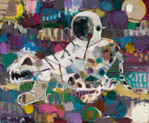Misheck Masamvu b. 1989, Zimbabwe Voodoo Astronaut, 2012 Oil on canvas