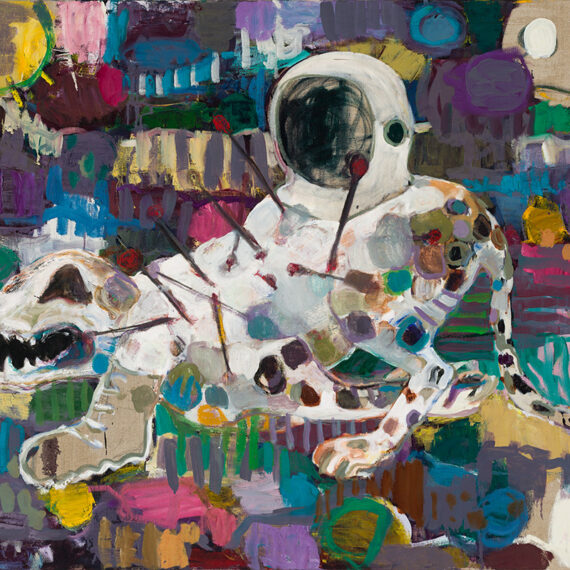 Misheck Masamvu b. 1989, Zimbabwe Voodoo Astronaut, 2012 Oil on canvas