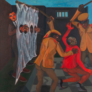 Richard Mudariki b. 1985, Zimbabwe Pulling the Strings, 2013 Oil on canvas