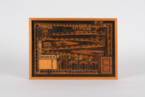 Abel Barroso b. 1971, Pinar del Río, Cuba; lives in Havana, Cuba Embassy Game, 2016 Xylograph on wood