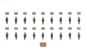 Rubén Torres Llorca b. 1957, Havana, Cuba; lives in Miami, United States Collection of the artist, 2001 Mixed media on wood and chalk on board