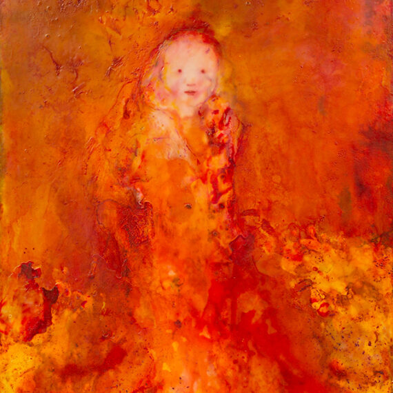 Penny Siopis b. 1953, South Africa Spirit Matter, 2016 Glue, ink, and oil glaze on canvas