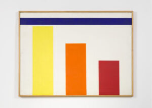 Waldo Balart b. 1931, Banes, Cuba; lives in Madrid, Spain Warm Colors Trilogy, 1979, from the series Non-empty Sets; Group: Modular Language Acrylic on canvas