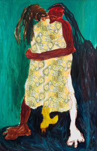 Portia Zvavahera b. 1985, Zimbabwe Pakatangira Rudo (Where Love Began), 2014 Oil on canvas laid down on board