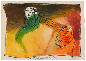 Lázaro Saavedra b. 1964, Havana, Cuba; lives in Havana, Cuba Untitled, 1983–84 Watercolor on paper, in 9 parts