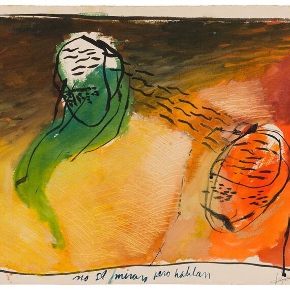 Lázaro Saavedra b. 1964, Havana, Cuba; lives in Havana, Cuba Untitled, 1983–84 Watercolor on paper, in 9 parts