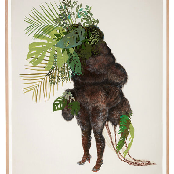 Firelei Báez b. 1980, Dominican Republic Ciguapa Pantera, 2015 Acrylic and ink on paper