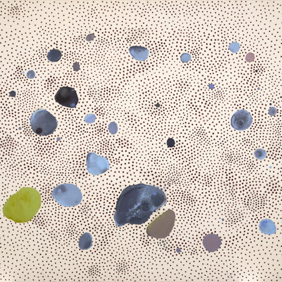 James Brown (b. 1951, United States; d. 2020, Mexico) The visible planets III, 2007 Oil and graphite on canvas 63.50 x 77 inches