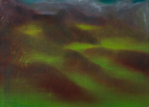 Miriam Cahn (b. 1949, Switzerland) Vegetationsstufen (Lunghin), 2001 Oil on canvas 18.90 x 26.18 inches