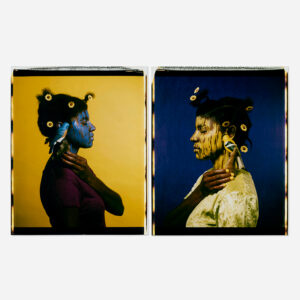 María Magdalena Campos-Pons (b. 1959, Cuba) Susurro, 1997 Large-format Polaroid Polacolor prints, diptych 29 x 44 inches each