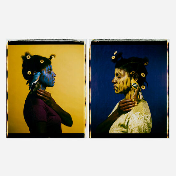 María Magdalena Campos-Pons (b. 1959, Cuba) Susurro, 1997 Large-format Polaroid Polacolor prints, diptych 29 x 44 inches each
