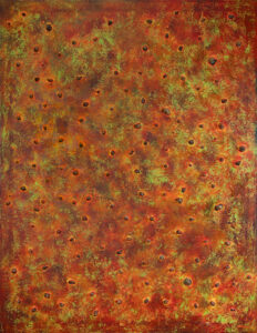 Nicolás García Uriburu (b. 1937, Argentina; d. 2016, Argentina) Untitled, ca. 1990 Oil and palo-borracho (ceiba speciosa) thorns on canvas