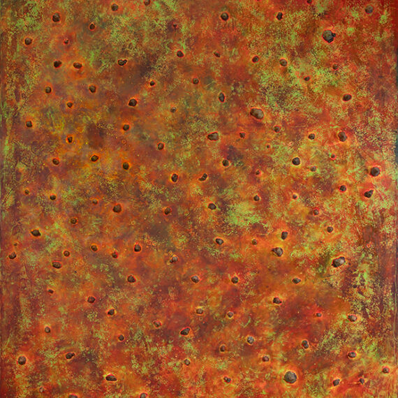 Nicolás García Uriburu (b. 1937, Argentina; d. 2016, Argentina) Untitled, ca. 1990 Oil and palo-borracho (ceiba speciosa) thorns on canvas