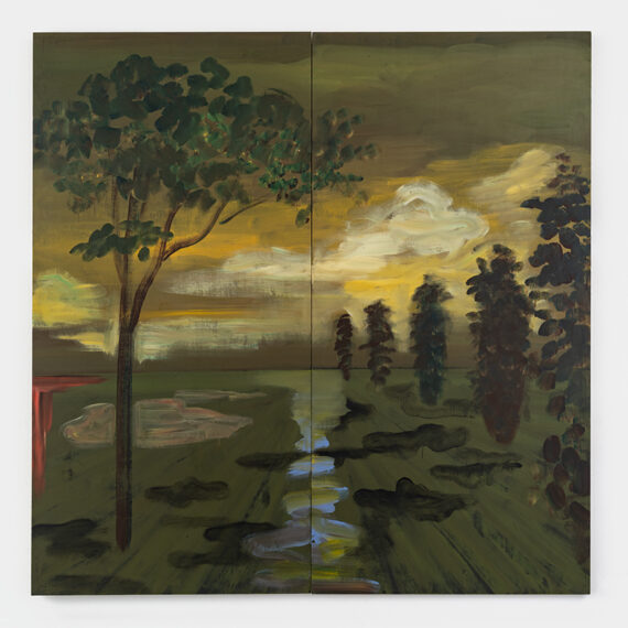 Wanda Koop b. 1951, Canada No Words (Landscape), 1989 Acrylic on plywood