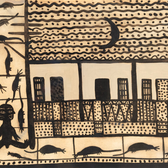 Manuel Mendive Hoyos b. 1944, Cuba Untitled, ca. 1965 Tempera on paper