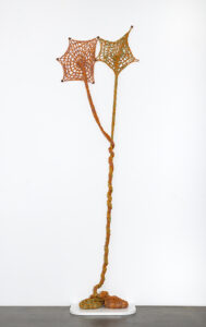 Ernesto Neto b. 1964, Brazil Together Vine Earth Sky, 2016 Cotton voile crochet, wooden knobs, and stones