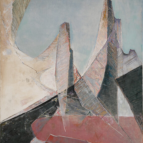 Maria Luisa Pacheco (b. 1919, Bolivia; d. 1982, United States) Montañas, 1979 Mixed media on canvas 51.25 x 42 inches