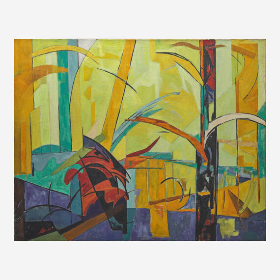 Judith Rothschild (b. 1921, United States; d. 1993, United States) Canyon #1 (JRF 57.02), 1957 Oil on canvas 40 x 50 inches