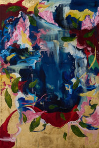 Michaela Yearwood-Dan b. 1994, United Kingdom We’ve made it this far, 2021 Oil and gold leaf on canvas