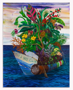 Dalton Gata b. 1977, Cuba Hope 2, 2024 Acrylic on cotton-linen canvas 89.37 x 69.68 inches