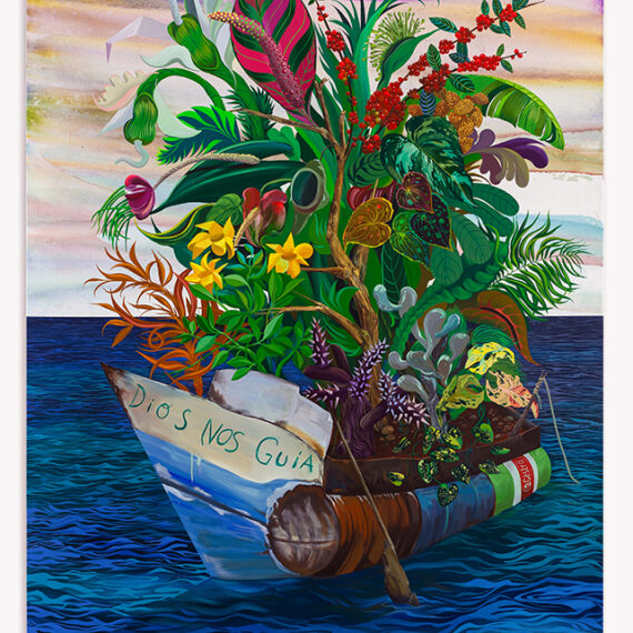 Dalton Gata b. 1977, Cuba Hope 2, 2024 Acrylic on cotton-linen canvas 89.37 x 69.68 inches